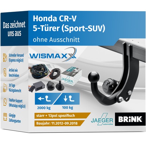 Anhängerkupplung für honda - anhÄngerkupplung,