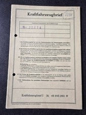 FORD WERKE ECJ Capri 88 PS 1972 Fahrzeugschein Sammlung 33