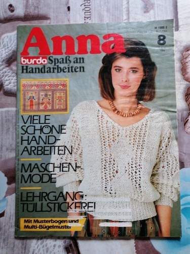 Anna burda august 1984 - ,