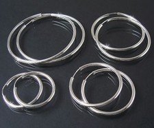 Ohrringe Silber 925 Creolen Sterlingsilber Rohrcreolen Niklarson® Schmuck VE25