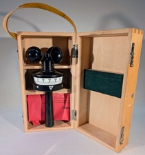 Wilh. Lambrecht Anemometer 1974 mit Holzkiste & Werkprüfschein – Vintage Windmes
