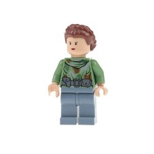 1x Lego Minifigur Star Wars Prinzessin Leia Endor Outfit sand grün 8038 sw0235