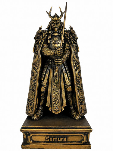 Samurai figur 24cm bronze - 24cm,