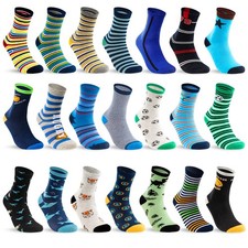 10 Paar Kinder Socken für Jungen (viele Motive zur Auswahl) Baumwolle