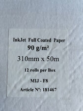 1 Rolle Inkjet-Plotterpapier voll beschichtet, weiß, 90 g/m², 31,0 cm x 50 m