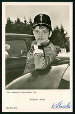 Michael Ande Autogrammkarte original signiert Schauspieler als Knabe - der Alte
