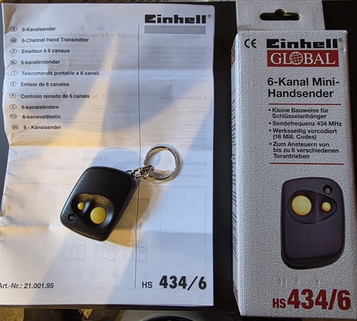 Einhell 434 handsender - einhell,