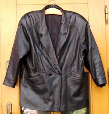 Daniel Echtleder Zweireiher Lederjacke Jackett Blazer Coat Janker 42 topzustan