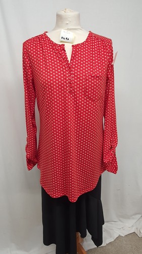 Primark weiß auf rot langarm - primark,