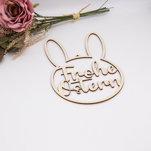 Holzschild osterhase frohe - holzschild, osterhase/frohe