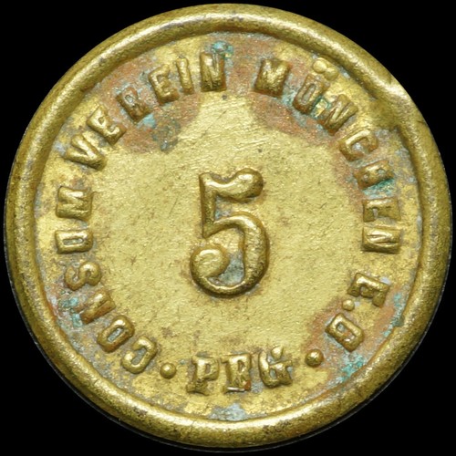 Wertmarke pfennig - wertmarke:, 5
