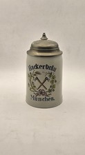 Bierkrug mit Zinndeckel "Hackerbräu München" Jahreskrug 2007- 0,4L.
