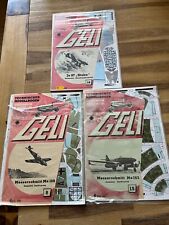 Konvolut Ju 87, ME 109 ME 262, GELI Nr. 8 +15 und 18  , Modellbaubogen 1:33 ⅓