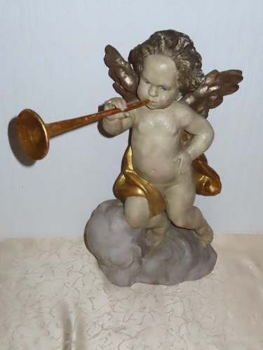 Große heiligenfigur holzfigur - große,