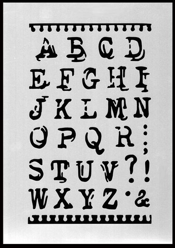 Schablone stencil buchstaben - schablone,