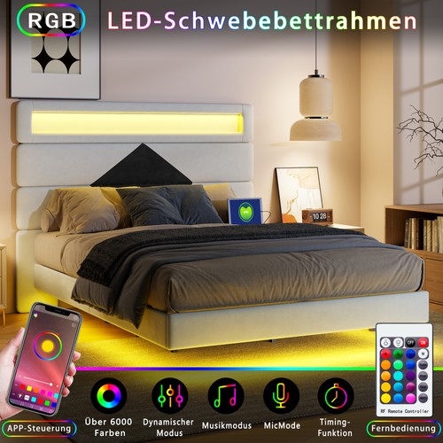 Schwebebett 140x190 mit usb - mit,
