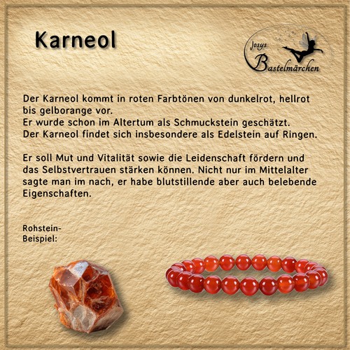 Naturstein armband karneol - armband,