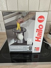 HAILO Compact-Box M Einbau-Abfallsammler 15Liter Mülleimer Abfalleimer weiß/grau