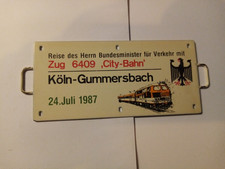 Zuglaufschild . Metall 