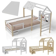 Kinderbett Einzelbett Jugendbett Kinderzimmer Bett Schublade Hausbett Juskys®