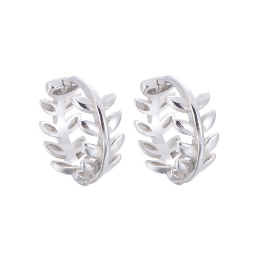 Creolen mit blatt motiv damen - creolen, motiv,
