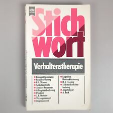Stichwort Verhaltenstherapie Buch Psychotherapie Steffen Fliegel | Akzeptabel