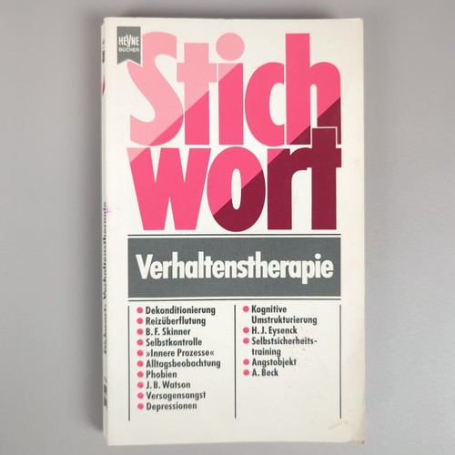 Stichwort verhaltenstherapie - stichwort,