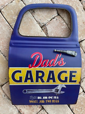 Blechschild Dads Garage USA