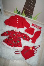 ♥ Puppenkleidung Baby Born 6 teil. Winterkleid Jacke Mütze handmade 43 cm Puppe