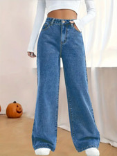 Damen Mom Jeans Bootcut High