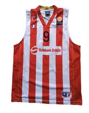 Champion Luka Mitrovic KK Crvena Zvezda Belgrade EUROLEAGUE Trikot Jersey L