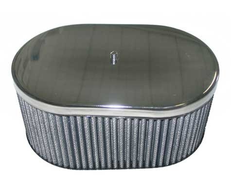 Luftfilter oval verchromt für - verchromt,