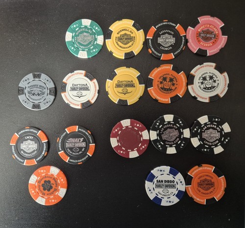 Harley davidson poker chip - 17,