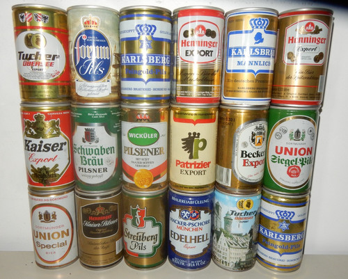 Schöne stahl bierdosen - stahl,