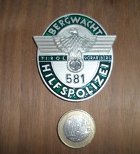 ABZEICHEN PLAKETTE - BERGWACHT TIROL - ENTNAZIFIZIERT - ALTE REPRO - FLOHMARKTKA