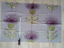 Stoffrest Leinengemisch lila