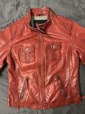 Oakwood Damen Lederjacke Rot