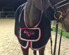 Lauria Garrelli Abschwitzdecke Navy/Pink 155cm