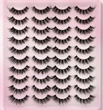 Künstliche Wimpern Lashes 3D 20 Paar Fake Eyelashes Wimpern Set
