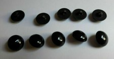 10 schwarze Knöpfe Knopf Knöpfe Augen Amigurumi * verschieden Größen