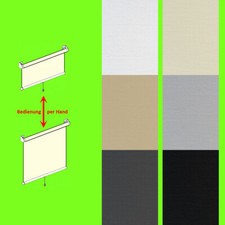 Schnapprollos Springrollo Mittelzug Blickschutz anschrauben ohne bohren klemmen