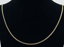 333/- 8KT Gelbgold Kette, Flachpanzer, 55 cm lang, 1,5 mm breit, guter Zustand