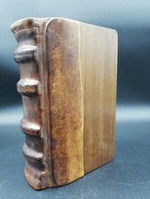 Arte Medici  Handarbeit Box Kiste Schachtel Leder Holz Buchform vintage