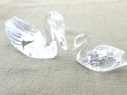 Deko objekte glas schwan - glas,