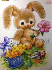 Fensterbild Bendig Din A4 Fensterfolie Ostern Hase Osterhase Kinderzimmer 38