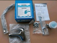 Wasserhahn Bad  Waschtischarmatur inkl. Ablaufgarnitur mit Zugstange NEU 77110