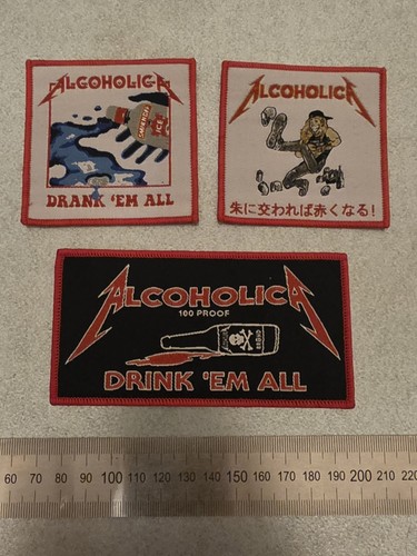 Metallica alcoholica patch - metallica, set