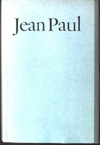 Jean paul werke - jean,