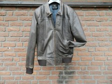 Maison Scotch Damen Leder Jacke Lederjacke Bomberjacke braun Gr.4 38 40 42