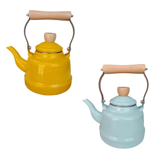 Vintage teekessel aus emaille - vintage-teekessel,